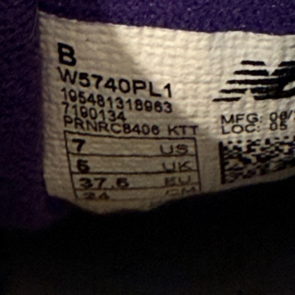 Women’s NEW BALANCE 57/40 Retro sneakers- grey/white/multi/pink/teal. Size 7 - Picture 10 of 11